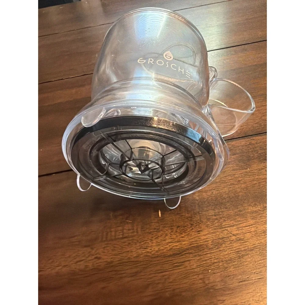 Grosche Aberdeen Bottom Dispensing Tea Steeper Clear Tritan Infuser 17.6oz